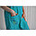 Набор женский для сауны (парео+чалма) с вышивкой, бирюза, фото 4