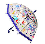 Зонт детский ЗАЙКИ прозрачный силиконовый, фото 2