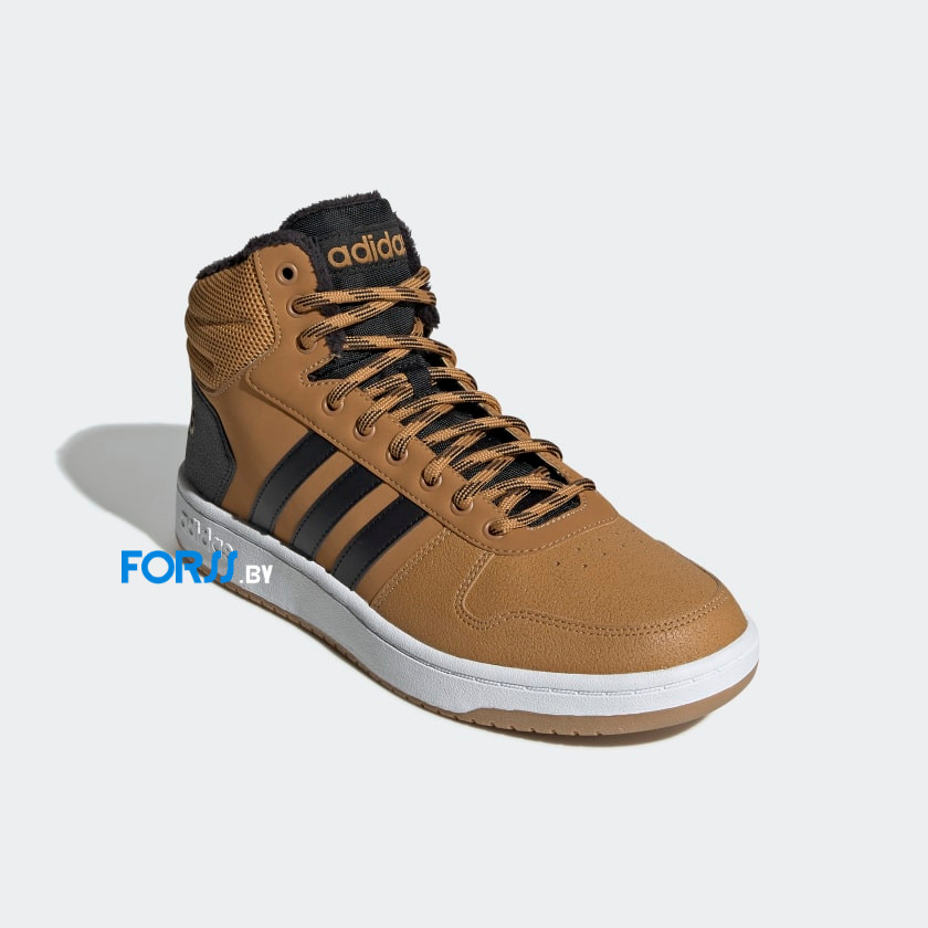 Кроссовки Adidas HOOPS 2.0 MID (Mesa / Core Black / Cloud White) - фото 2 - id-p164802204