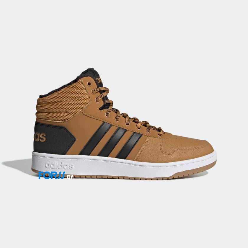 Кроссовки Adidas HOOPS 2.0 MID (Mesa / Core Black / Cloud White) - фото 1 - id-p164802205