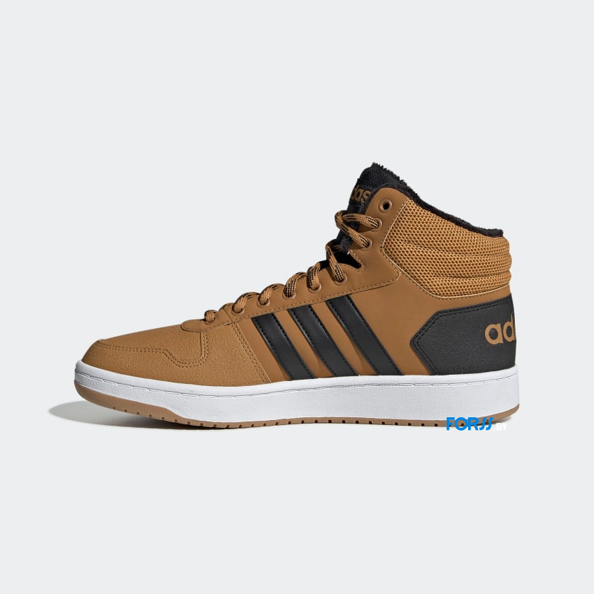 Кроссовки Adidas HOOPS 2.0 MID (Mesa / Core Black / Cloud White) - фото 4 - id-p164802205