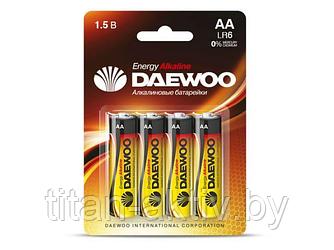 Батарейка AA LR6 1,5V Alkaline 2021 BL-4шт DAEWOO ENERGY