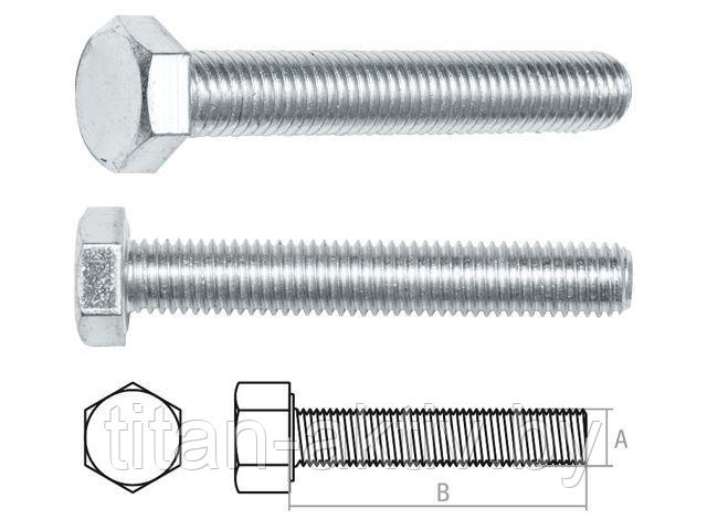 Болт М16х60 мм шестигр., цинк, кл.пр. 8.8, DIN 933 (20 кг) STARFIX