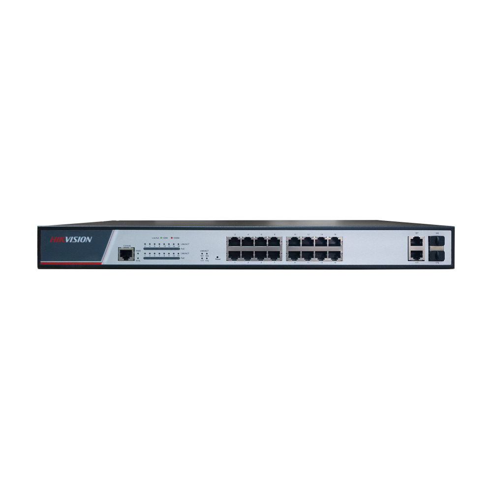 Коммутатор Ethernet с PoE 19" управляемый Hikvision DS-3E2318P