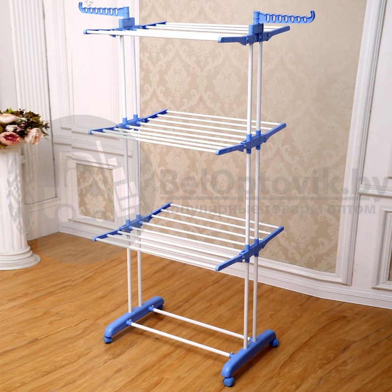 Напольная сушилка для белья Rack With Wheels Лучшая цена! - фото 6 - id-p164821273