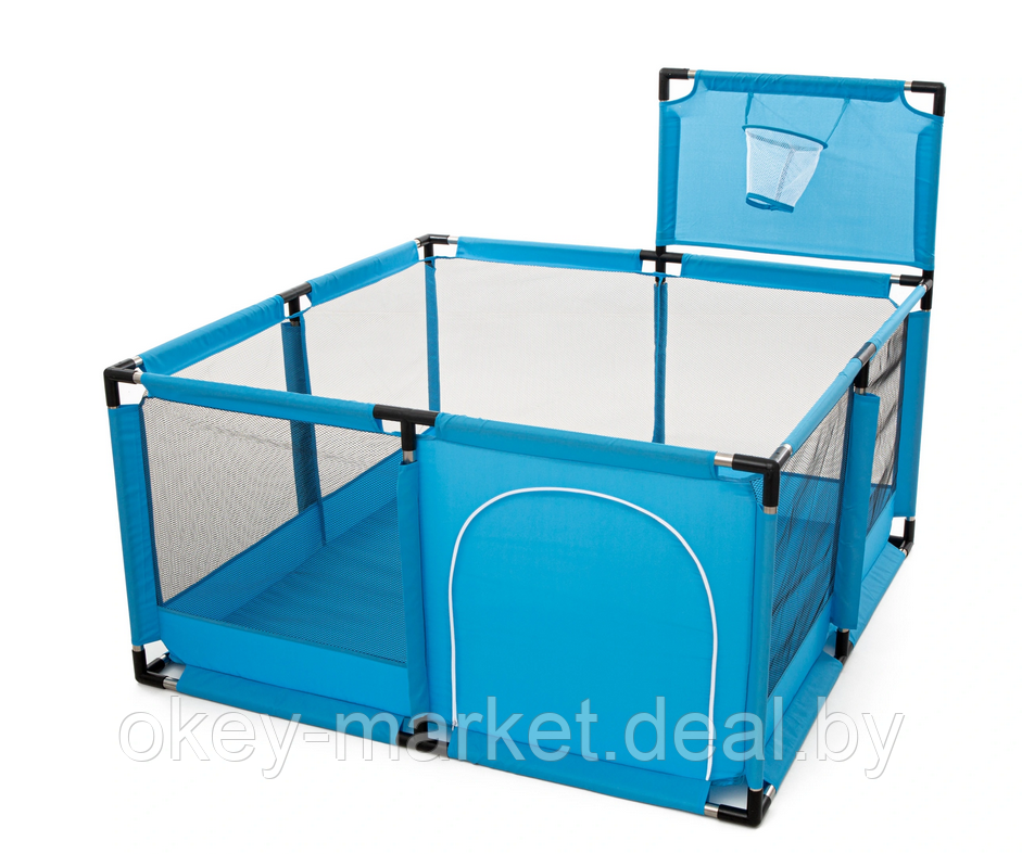 Детский манеж-сухой бассейн с баскетбольной корзиной 126 х 126 x 65 см, фото 2