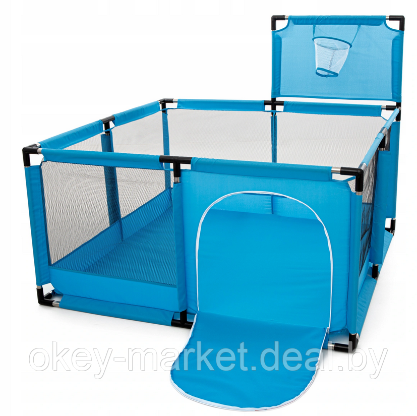 Детский манеж-сухой бассейн с баскетбольной корзиной 126 х 126 x 65 см - фото 3 - id-p110453052
