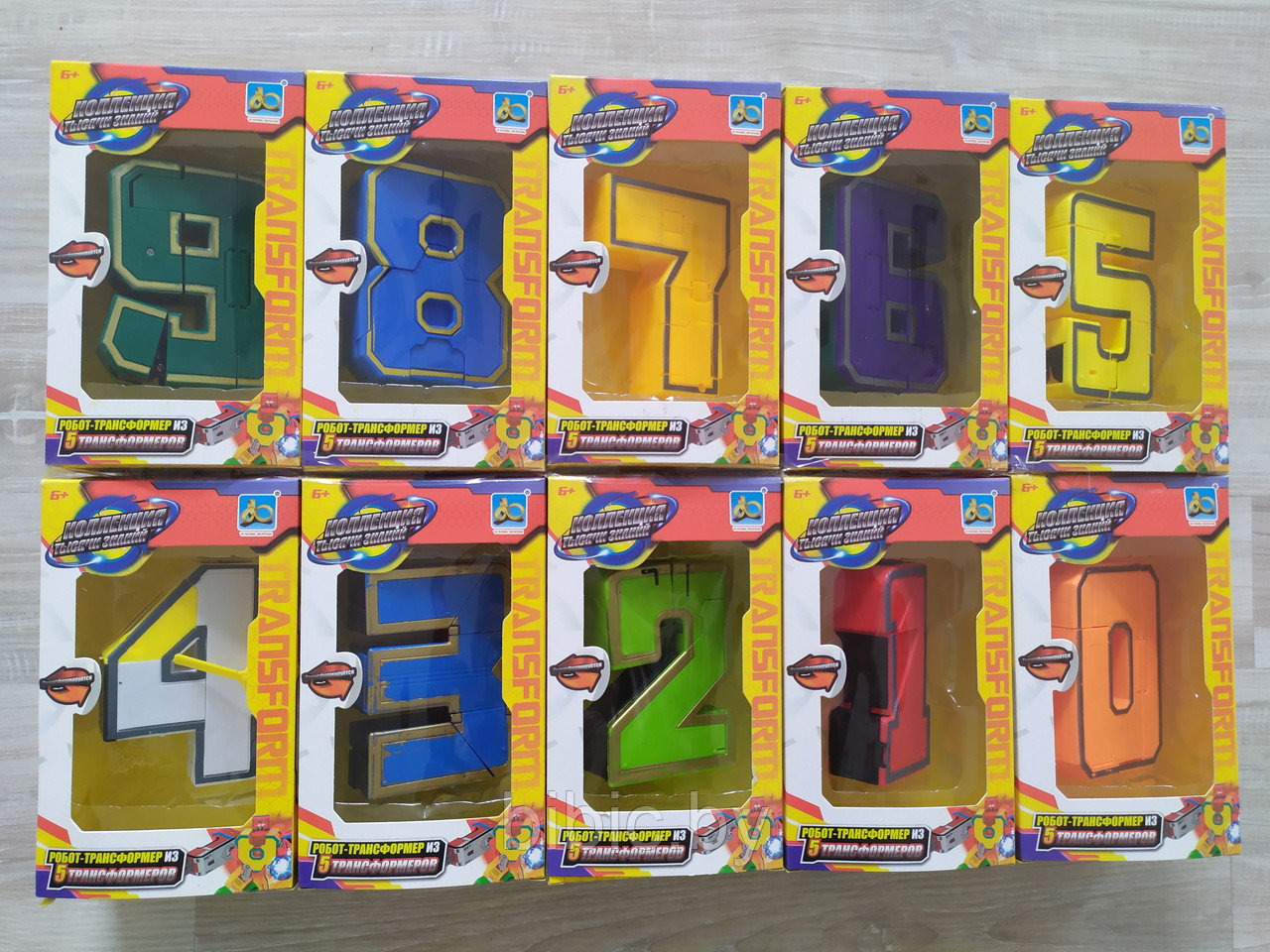 Цифры роботы Трансформеры ХL 10шт в одном наборе, игровой набор игрушки для детей малышей - фото 7 - id-p105919035