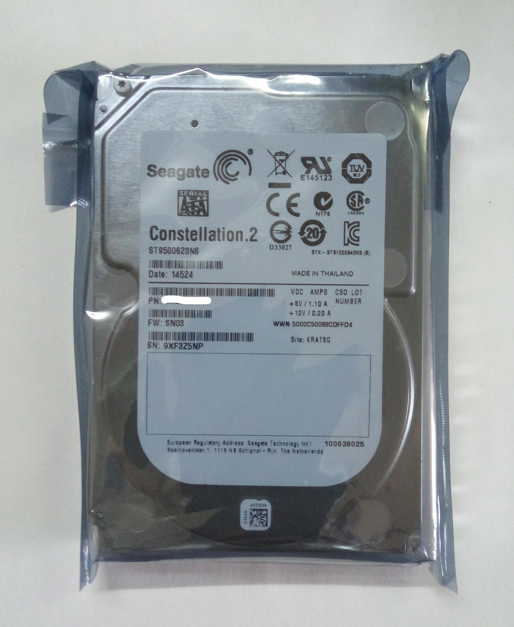 ST9500620NS Жёсткий диск Seagate Constellation.2 500GB 6G 7.2K 2.5 SATA