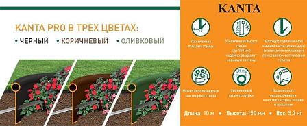 Бордюр KANTA PRO Б-1000.15.03-ПП пластиковый черный, фото 2