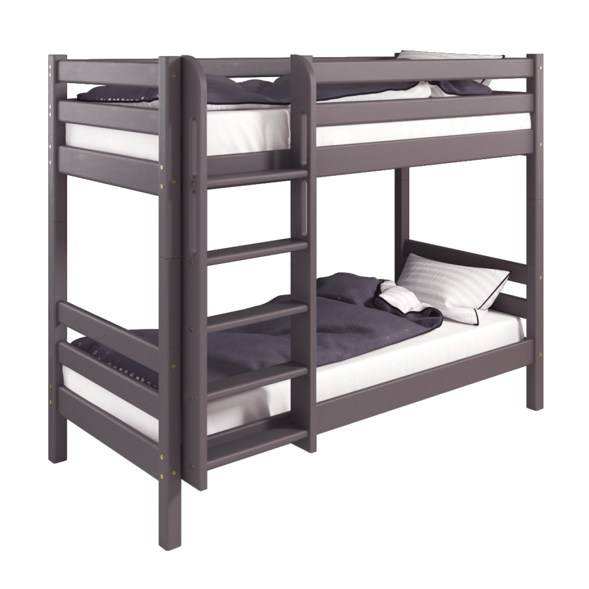 Двухъярусная детская (подростковая) кровать Соня с прямой лестницей (лаванда)