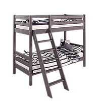 Двухъярусная детская (подростковая) кровать Соня с наклонной лестницей (лаванда)