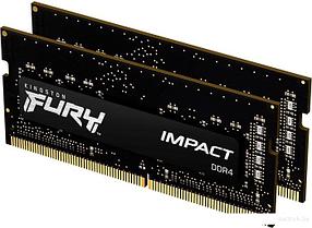 Оперативная память Kingston FURY Impact 2x8GB DDR4 SODIMM PC4-25600 KF432S20IBK2/16