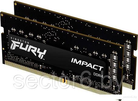Оперативная память Kingston FURY Impact 2x8GB DDR4 SODIMM PC4-25600 KF432S20IBK2/16, фото 2