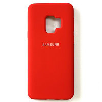Силиконовый чехол Silicone Case красный для Samsung G960 Galaxy S9