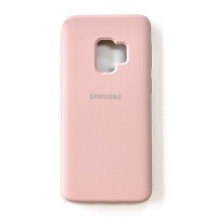 Силиконовый чехол Silicone Case светло-розовый для Samsung G960 Galaxy S9