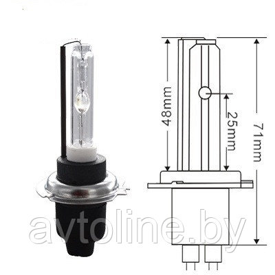 Лампа ксеноновая H7 4300K AMP RUNOAUTO 00004RA