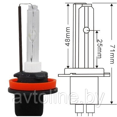 Лампа ксеноновая H11 6000K AMP RUNOAUTO 00276RA