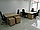 Столы письменные с тумбами, цвет сонома. Набор офисной мебели для двух человек, фото 5