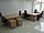 Столы письменные с тумбами, цвет сонома. Набор офисной мебели для двух человек, фото 6