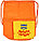 Мешок для обуви «Приключения Енота» 330*420 мм, оранжевый, фото 4