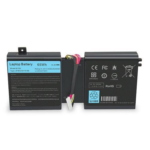 Аккумулятор (батарея) для ноутбука Dell Alienware M17x R5 (2F8K3) 14.8V 5200mAh - фото 1 - id-p155249153