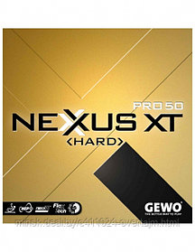 Накладка д/ракетки н/т GEWO Rubber Nexxus XT Pro 50 Hard red maXXimum