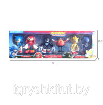 Набор фигурок героев из м/ф Соник (Sonic 2), 6 героев, арт.962465 - фото 3 - id-p164871870