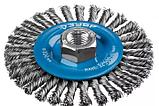 ЗУБР "ПРОФЕССИОНАЛ". Щетка дисковая для УШМ, плетеные пучки стальной проволоки 0,5мм, 100ммхМ14, фото 2