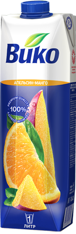 Нектар из апельсинов и манго с мякотью 1л, тетрапакет ТМ Вико [6]