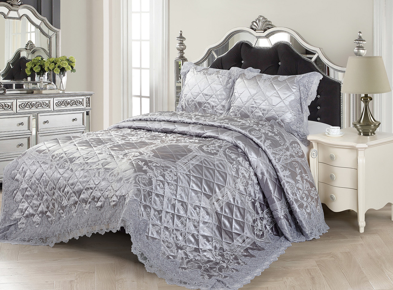 Покрывало Lux класса "Блюмарин" жаккард код 2160 BL600-44