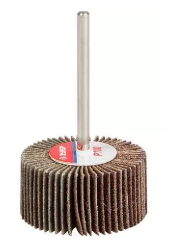 Круг шлифовальный ЗУБР веерный лепестковый, на шпильке, тип КЛО, зерно -электрокорунд нормальный, P1