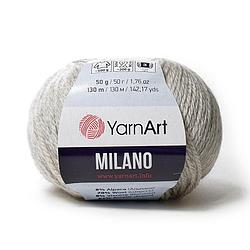 Пряжа Ярнарт Милано (Yarnart Milano) цвет 866 светлый серый