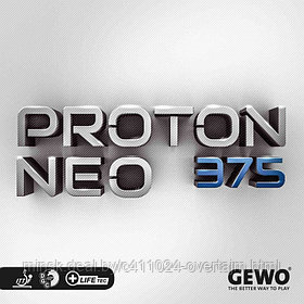Накладка д/ракетки н/т GEWO Rubber Proton Neo 375 bl 2.2 mm