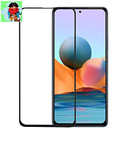 Защитное стекло для Xiaomi Redmi Note 10 Pro 5D (полная проклейка), цвет: черный