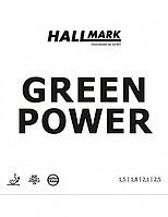 Накладка д/ракетки н/т HALLMARK Rubber Green Power red 2.5mm