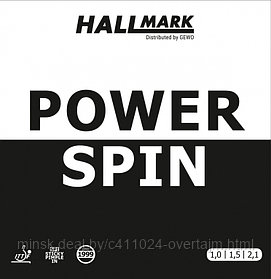 Накладка д/ракетки н/т HALLMARK Rubber Power Spin red 2.1mm