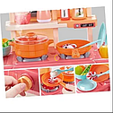 Детская игровая кухня с водой, звуком, паром, светом, 889-168, яйцеварка, 42 предмета, игрушечная для дев, фото 4