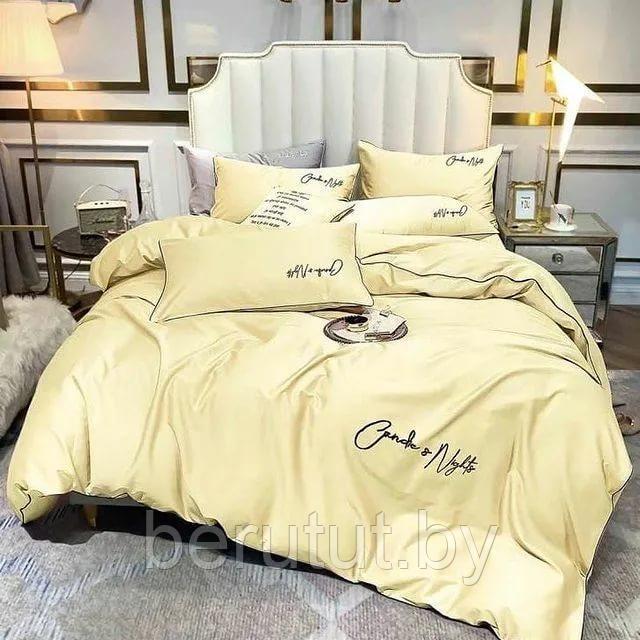 Комплект постельного белья 2-x спальный MENCY ЖАТКА Желтый