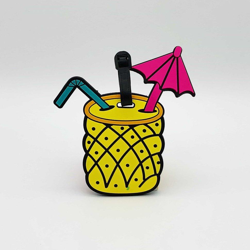 Бирка для багажа "Cocktail with umbrella" - фото 1 - id-p164916092