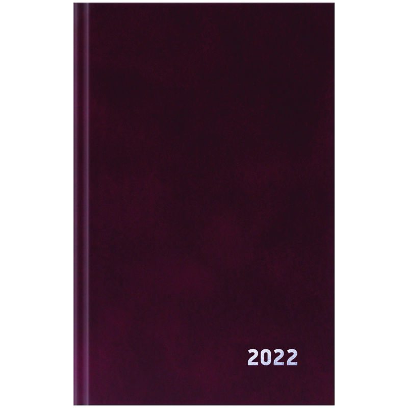 Ежедневник датир. 2022г., A5, 168л., бумвинил, OfficeSpace, бордовый ЕД5тБВ_40287