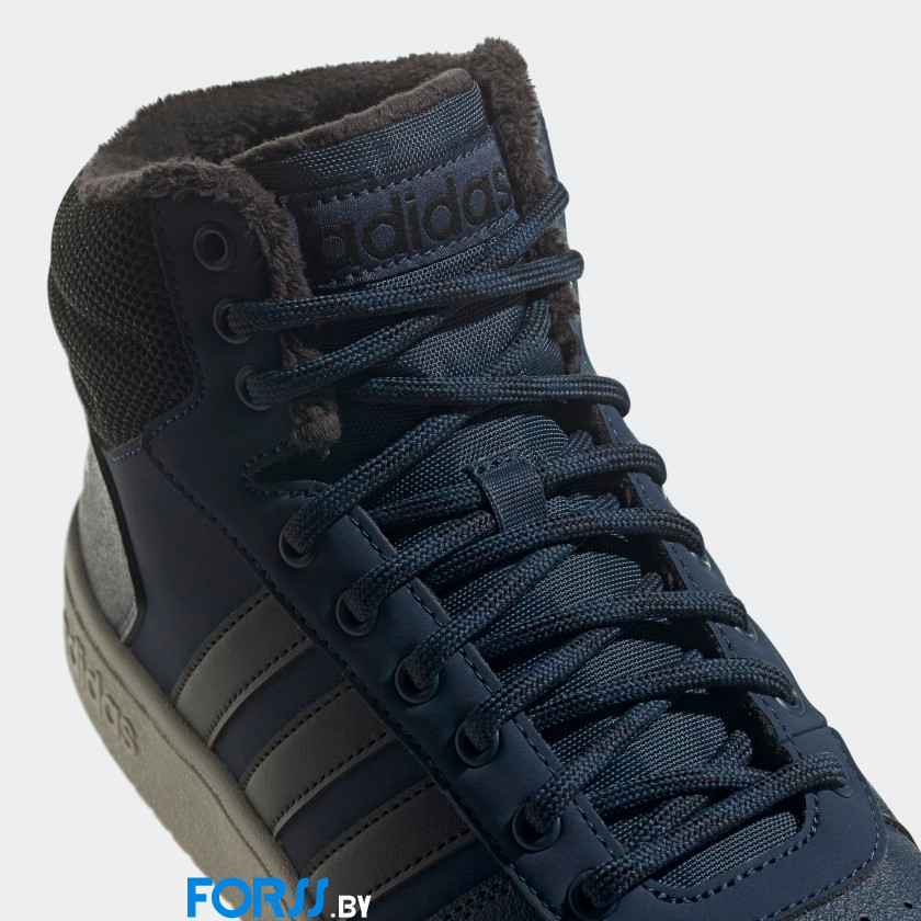 Кроссовки Adidas HOOPS 2.0 (Crew Navy / Core Black / Gum) - фото 6 - id-p164921813