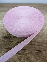 Ременная лента цвет розовый , ширина 25мм