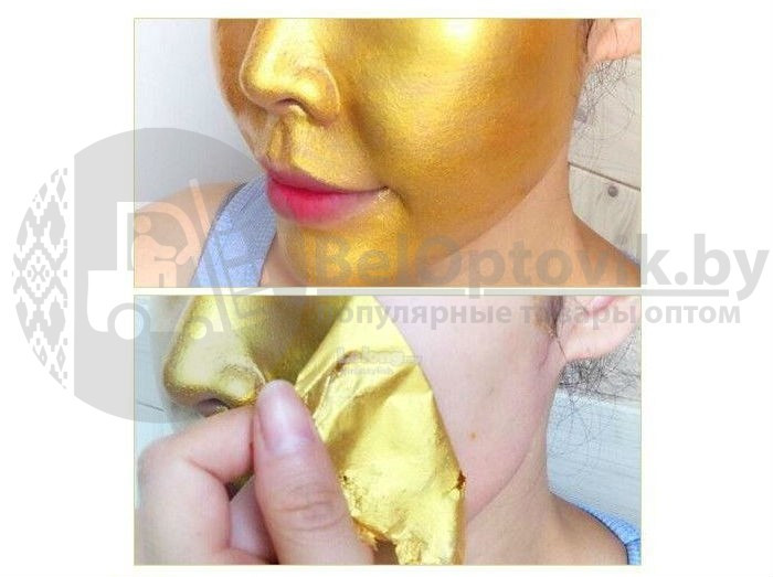 Антивозростная маска - пленка с золотом и муцином улитки FarmStay 24K Gold Snail Peel Off Pack, 100g (Original - фото 9 - id-p164922291