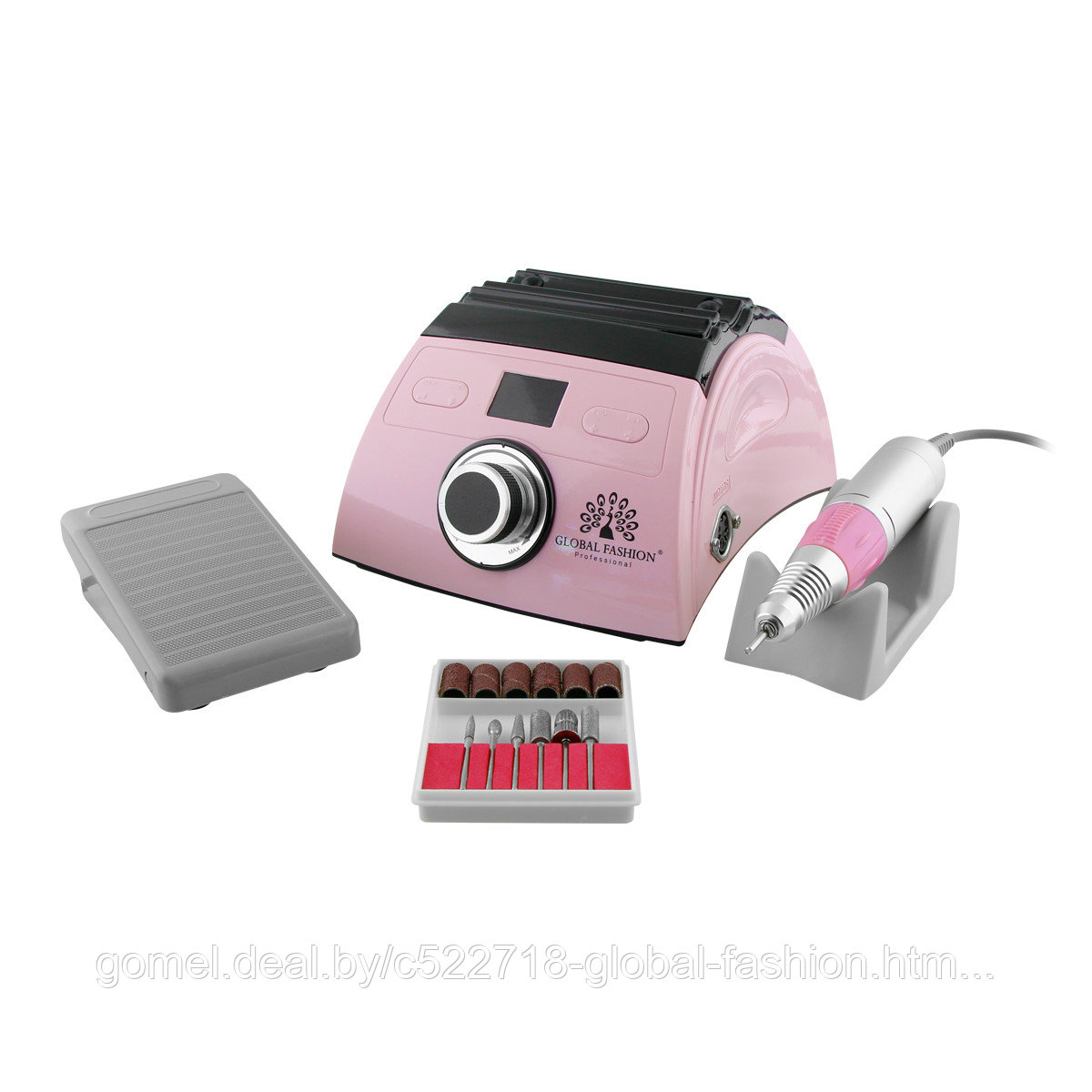 Аппарат для маникюра и педикюра 35000 оборотов 65 ват Global Fashion ZS-710-pink - фото 1 - id-p151092208