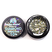 Глиттер гель Global Fashion 5 гр, New Diamond painting gel 10