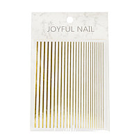 Гибкая лента, JOYFUL NAIL, золотая, размеры микс