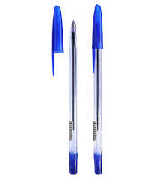 Ручка шариковая синяя СТАММ РК30 синий стержень 0,7 на масляной основе