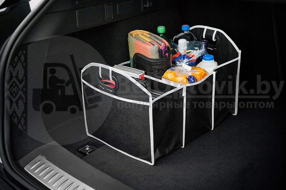 Складной органайзер для багажника автомобиля CAR BOOT ORGANIZER 3 отделения - фото 4 - id-p104106515