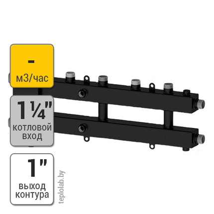 Север М2+1, до 70 кВт, гидрострелка с коллектором, фото 2